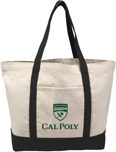 Vista 239 de Campus Lab Bolsa de lona con logotipo primario colegiado con bolsillo externo, bolsa de hombro reutilizable para ir de compras, playa Águilas A&m