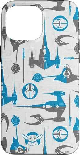 Vista 19 de Funda para iPhone 16 Star Wars The Mandalorian & Grogu Signets y Starships