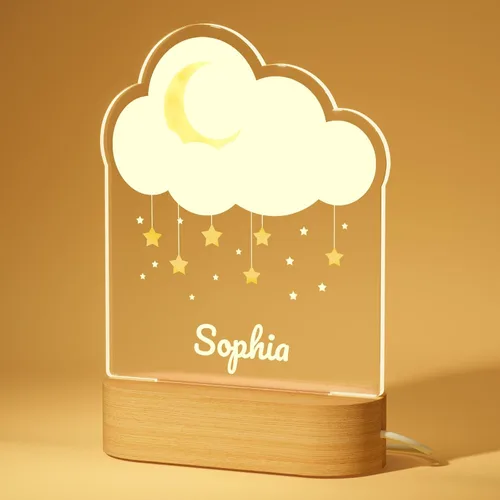 Vista 12 de Luz nocturna personalizada, luz nocturna acrílica Koala, regalos personalizados para niños, nombre personalizado, brillo ajustable, alimentación