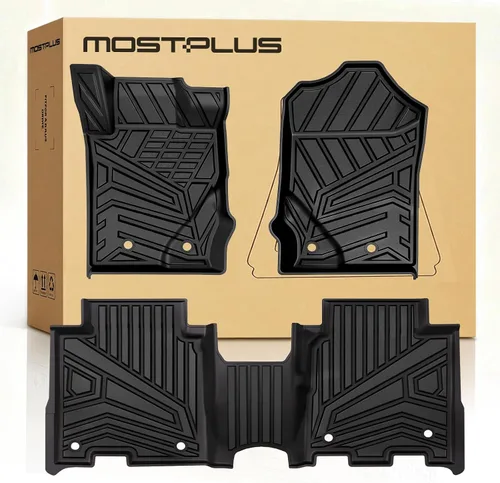 Vista 19 de MOSTPLUS Alfombrillas para Tesla Modelo Y Juniper 2025 2026 para todo tipo de clima, TPE con alfombrilla de carga trasera y alfombrilla de respaldo