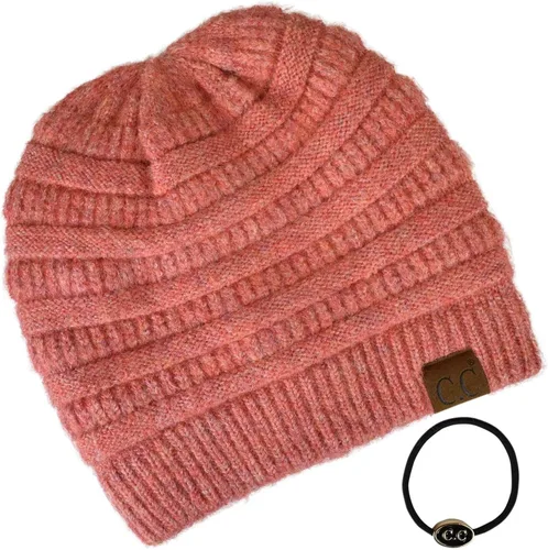 Vista 26 de C.C Trendy Warm Chunky Soft Stretch Cable Knit Beanie