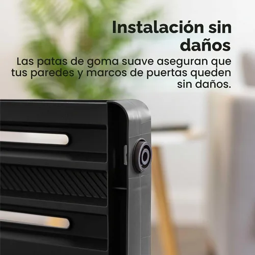 Vista 4 de IRIS USA Puerta para perros de 24"-39", barrera ajustable para mascotas para interiores, puerta para cachorros, perros pequeños, gatos, fácil
