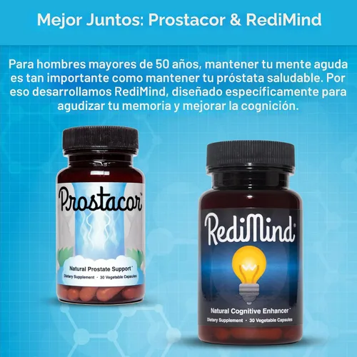 Vista 8 de Prostacor - Suplemento Natural para el Apoyo de la Próstata - Sin GMO, Vegano, Sin Gluten Supports Healthy Urine Flow, Fewer Urges, Bladder