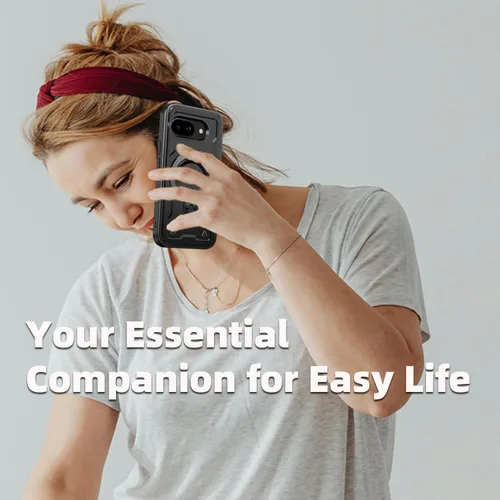 Vista 7 de Funda magnética para Google Pixel 9A compatible con cargador inalámbrico MagSafe, para Pixel 9A, funda de teléfono integrada de 360 °, con 2