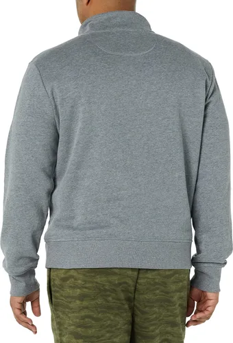 Vista 5 de Tienda Essentials - Sudadera de vellón, cuarto de cremallera y manga larga para hombre