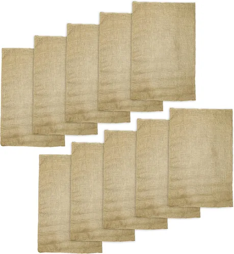 Vista 11 de Bolsa de patatas de 24 x 39 pulgadas, de Cotton Craft, hecha de arpillera 100 % natural, ecológica, resistente, pack por 4