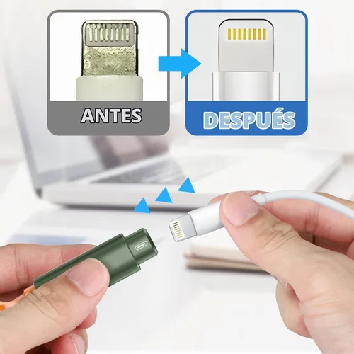 Vista 5 de Kit de limpieza para iPhone, limpiador de puerto de carga, AirPod, verde militar Multi-Tool, iPhone Cleaner, Repair Lightning Cable USB C Speaker