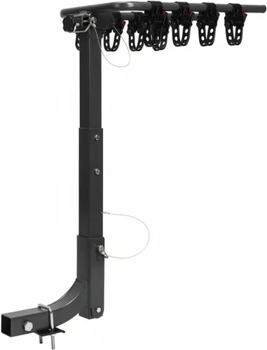 Vista 8 de Generic Portabicicletas plegable para 4 bicicletas, soporte de enganche para coches, camiones, SUV, minivans
