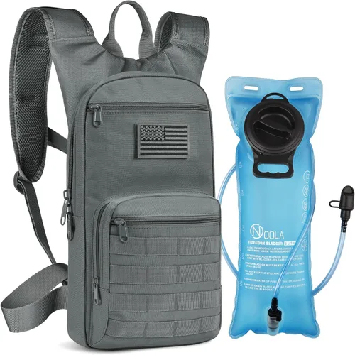 Vista 7 de NOOLA Mochila de hidratación de 3 litros, mochila de agua con vejiga de agua de TPU, paquete de hidratación táctica para hombres y mujeres, mochila