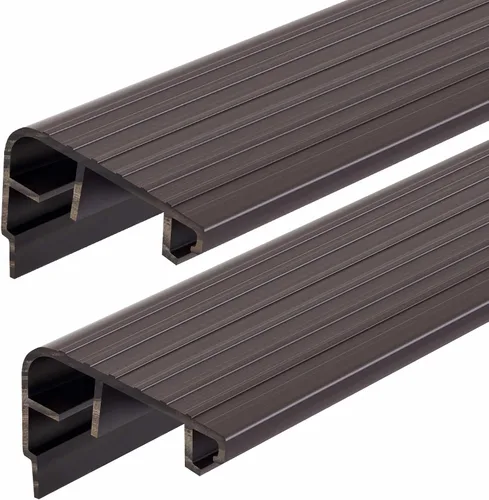 Vista 9 de 4 Pcs 36" L Fixed Vinyl Sill Threshold Cap 1-3/8 Inches High, Dark Brown Marrón oscuro