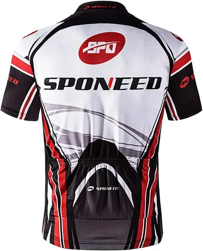 Vista 7 de sponeed Hombres Bicicletas Jersey Cremallera Completa Ciclismo Camisa Tops Transpirable