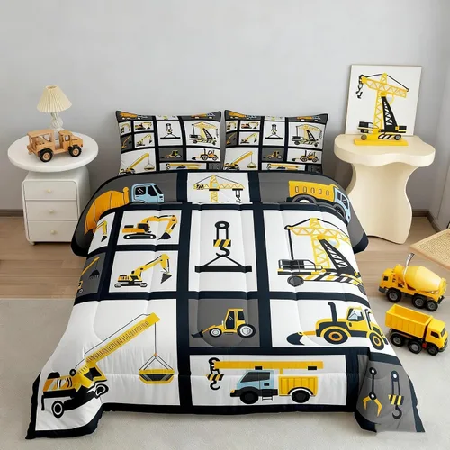 Vista 39 de Feelyou Juego de ropa de cama de sirena suave para niños y niñas, juego de edredón de escamas de peces oceánicos, tamaño individual, edredón