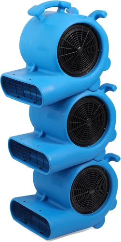 Vista 6 de MOUNTO Secadores de alfombra de piso de 3/4 HP 3000CFM Air Mover de 3 velocidades para enfriar, secar, circulación de aire