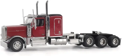 Vista 10 de Diecast Masters 1:64 Peterbilt 589 Semirremolque de cabina de día en tándem, 71219
