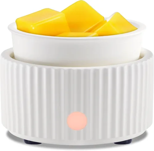 Vista 19 de EQUSUPRO Calentador de cera para derretir cera perfumada 3 en 1, calentador eléctrico de cera de cerámica, quemador, derretidor de cera de fragancia