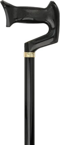 Vista 4 de Black Adjustable Orthopedic Walking Cane for Men & Women – Stylish Comfort Handle, and Attractive Design for Reliable Daily Support Punta de hielo