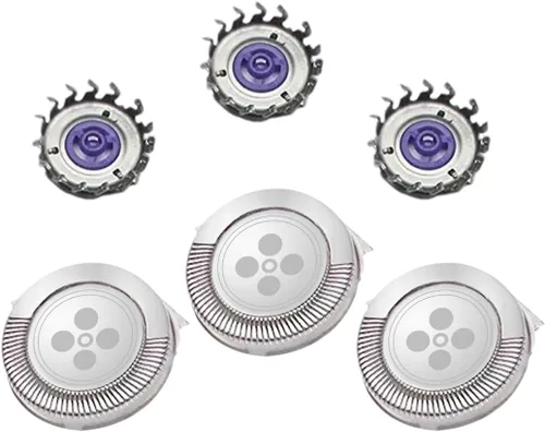 Vista 5 de Cabezales de repuesto genéricos para afeitadoras Norelco Philips HQ6 Quadra Action Modelos: 7886XL, 7885XL, 7867XL, 7866XL, 7865XL, 7845XL, 7845XL