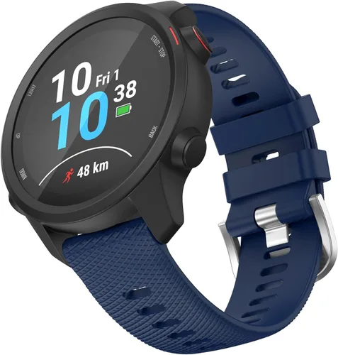 Vista 12 de OVERSTEP Correa de reloj para Garmin Venu 2 Plus/Venu SQ/Forerunner 645/245 Correa de muñeca de liberación rápida para Garmin Vivoactive 3