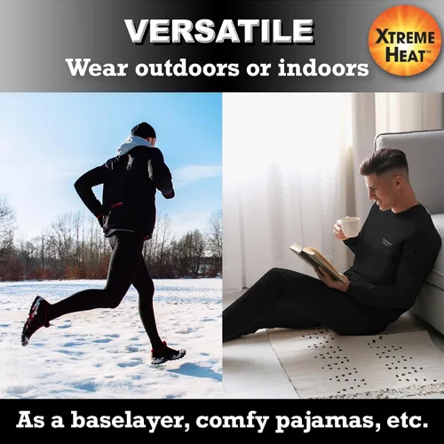Vista 5 de Conjunto de capa base para hombre, parte superior e inferior, camisas de compresión para hombres, pantalones de compresión para hombre, protector