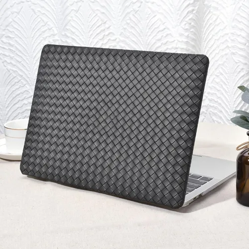 Vista 16 de Seorsok Funda compatible con MacBook Air de 13 pulgadas 2022-2018 versión A1932 A2179 M1 A2337 Touch ID, elegante funda rígida de plástico de cuero