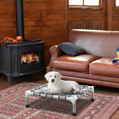 Vista 7 de Caghash Cama elevada para perros al aire libre, cama elevada para perros al aire libre, cama elevada para mascotas, cuna para el gusto