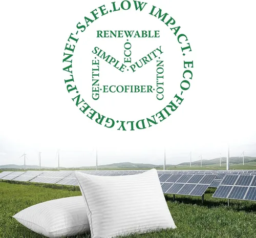 Vista 8 de Threadmill Almohadas de cama suaves tamaño estándar paquete de 2 Almohadas de cama de refrigeración alternativas al plumón para dormir Almohadas