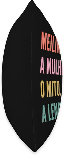 Vista 2 de Designs De Nomes Engraçados Para Mulher Meiline - Almohada divertida con diseño de primer nombre portugués, 16 x 16 pulgadas, multicolor