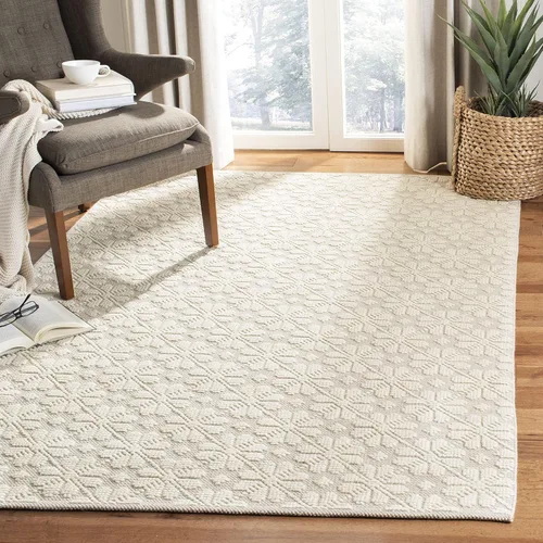 Vista 14 de SAFAVIEH Vermont Collection - Alfombra de pasillo, 2 pies 3 pulgadas x 6 pies, color marfil, lana hecha a mano, ideal para zonas de alto tráfico