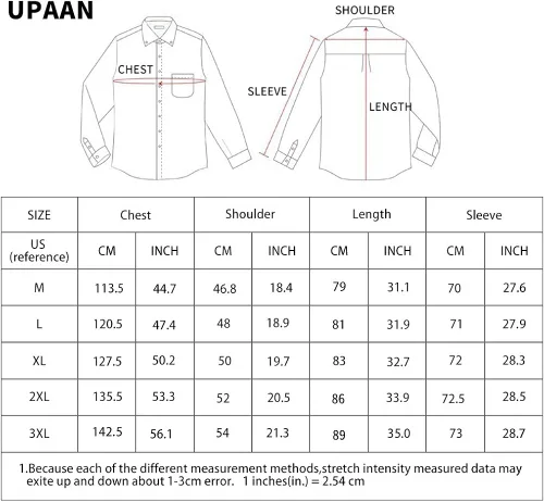 Vista 7 de Camisas de franela a cuadros de ajuste regular para hombre camisa casual de manga larga con botones