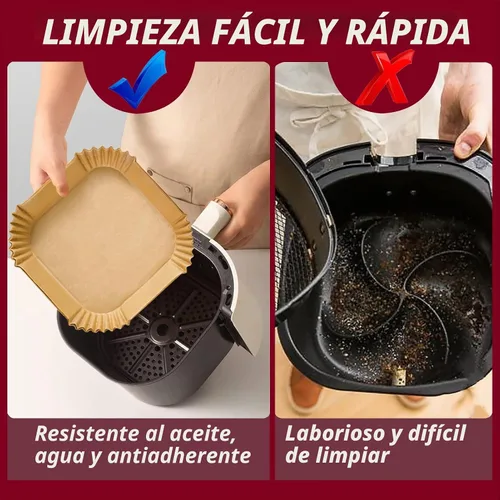 Vista 3 de Revestimientos para freidora de aire CHEFMAN de 2 cuartos de galón, mini forros para freidora de aire desechables para freidora de aire para Cosori