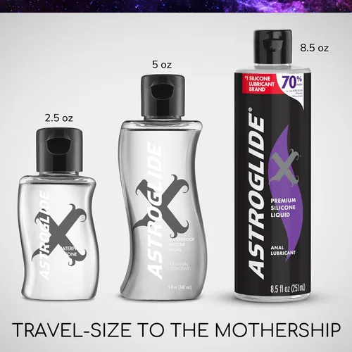 Vista 7 de Lubricante personal de gel de silicona Astroglide X, impermeable de gran calidad, 015594011516, líquido, 1
