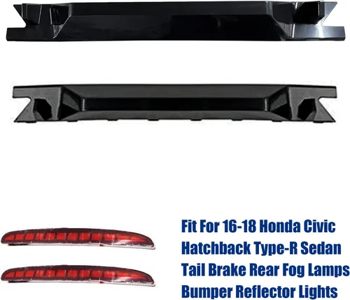 Vista 7 de Kit de piezas de carrocería trasera para Honda Civic Type R Style 2016-2018 Juego de parachoques trasero