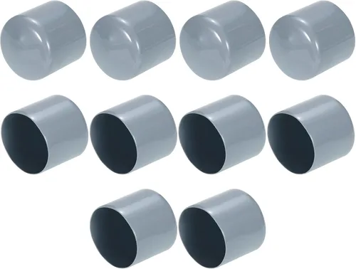 Vista 72 de uxcell 10 tapas de goma para extremos de 0.591 in de identificación, tapa de extremo redondo, protectores de rosca de tornillo, color negro