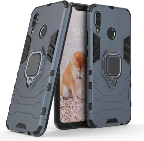Vista 7 de LuluMain Compatible con Huawei Nova3, soporte de anillo de metal, a prueba de golpes, parachoques duro