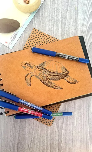 Vista 3 de uni-ball Eye Ocean Care UB-150ROP - Bolígrafos negros de punta redonda de 0.020 in para escritura súper suave, dibujos, arte, manualidades