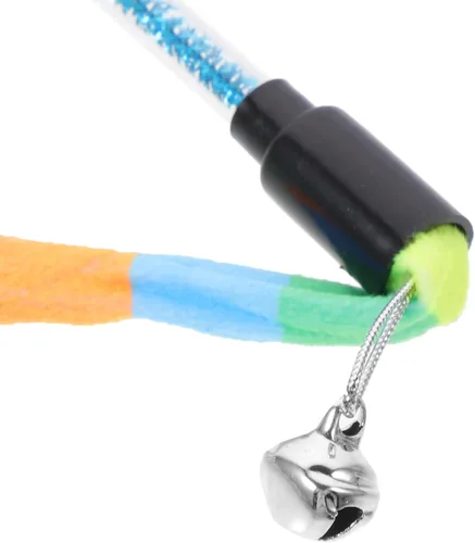 Vista 6 de LUOZZY Varita interactiva para gatos, 2 piezas, varita interactiva para gatos, juguete colorido para gatos, varita, juguete de caña de pescar