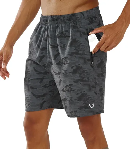 Vista 3 de NORTHYARD Pantalones cortos deportivos ligeros de secado rápido y de 7pulgadas para hombre, para senderismo, deportes, gimnasio, correr