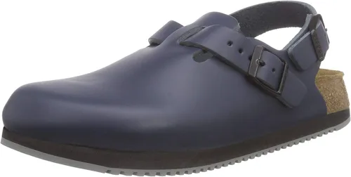 Vista 12 de Birkenstock Zuecos de cuero Tokio Super Grip para mujer Negro