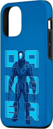 Vista 2 de Carcasa azul para iPhone 14 Danger Will Robinson