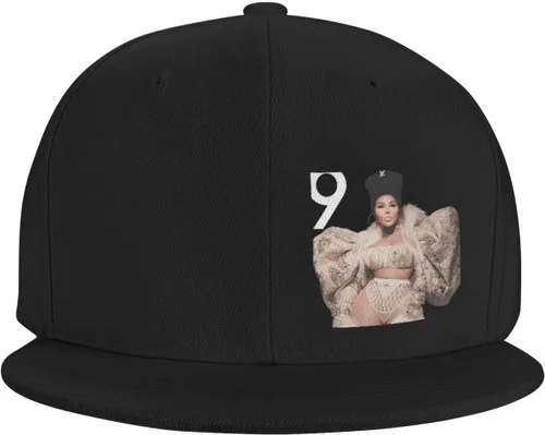 Vista 2 de Gorra de béisbol unisex de ala plana, sombrero de camionero ajustable, sombrero de hip hop para hombres y mujeres, sombrero de Snapback, color negro