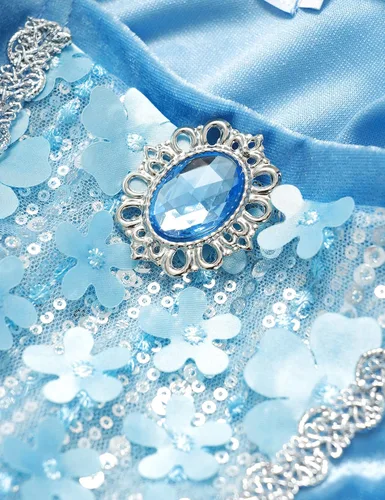 Vista 3 de Kidswant Disfraz de princesa para niñas, vestido de lujo para fiesta, elegante, con accesorios, 2-12 años