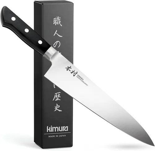 Vista 13 de Kimura Cuchillo de pelar, [fabricado en Japón], cuchillo de chef profesional de 3.5 pulgadas, cuchillos de cocina de acero inoxidable de molibdeno