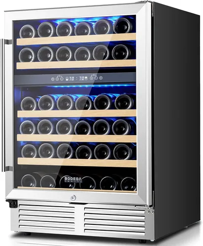 Vista 12 de BODEGA 24 Inch Dual Zone Wine Fridge, 41℉ to 72℉, Holds 46 Bottles
