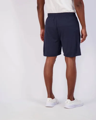 Vista 4 de Paquete de 4 pantalones cortos deportivos de malla de secado rápido para hombre de 7 pulgadas con bolsillos con cremallera y cordón