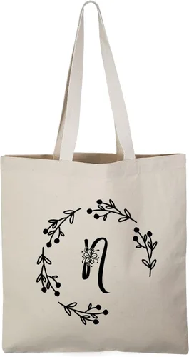 Vista 25 de TBF Bolsas de lona resistentes con iniciales personalizadas para mujer