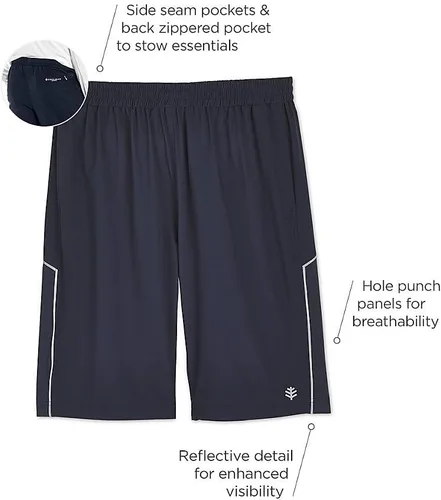 Vista 3 de Coolibar Pantalones cortos deportivos Outpace UPF 50+ para hombre - Protección solar