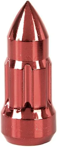 Vista 3 de Alloy USA 11290 - Kit de tuercas para rueda, estilo bala, rojo, 23 piezas, 1/2-20