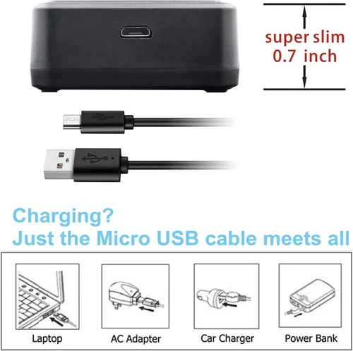 Vista 3 de Kastar BLS-50 LED2 Cargador de batería USB compatible con Olympus Pen E-P1, E-P2, E-P3, E-P7, E-PL1, E-PL1s, E-PL2, E-PL3, E-PL5, E-PL6, E-PL7