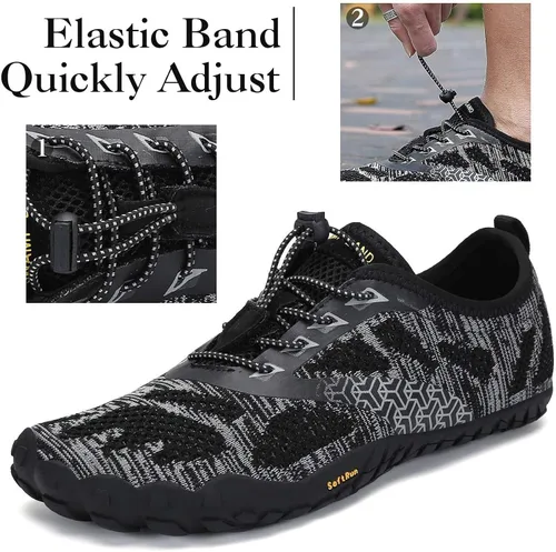 Vista 4 de SAGUARO Men's Women's Barefoot Minimalist Shoes Athletic Hiking Water Shoes for Aqua Swimming Trail Running Cross Training