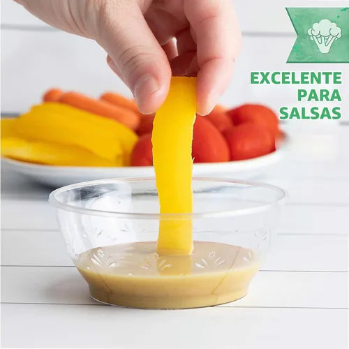 Vista 3 de PLASTICPRO Cuencos de plástico duro de 6 onzas – Cuencos de helado desechables transparentes de calidad premium, paquete de 20